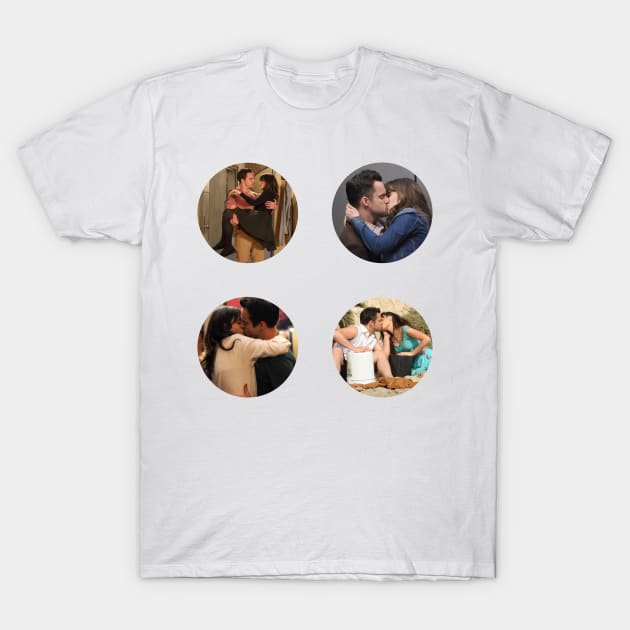 Nick and Jess Sticker Pack T-Shirt by voidstickers